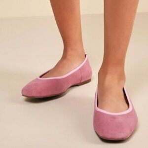 Seychelles City Streets Rose Suede Leather Ballet Flats Seychelles Size 10